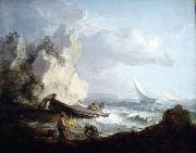 Seashore with Fishermen Thomas Gainsborough